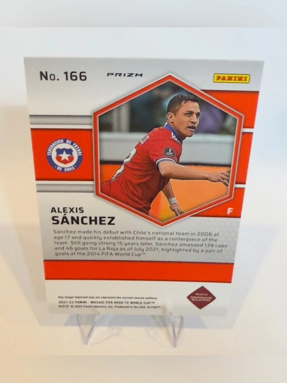 2021/22 Panini- Mosaic # 166 Alexis Sánchez Chile - Picture 2 of 2